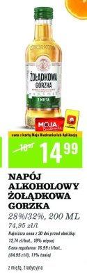 W贸dka 呕o艂膮dkowa gorzka tradycyjna promocja