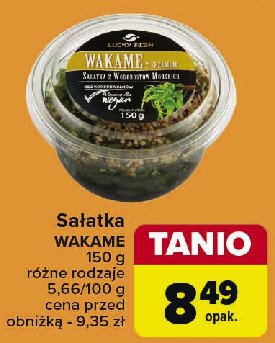 Sałatka wakame z sezamem Lucky fish promocja