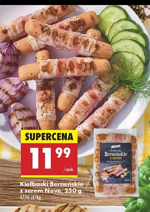 Kie艂baski berne艅skie z serem Nove promocja