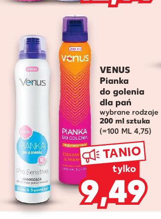 Pianka do golenia łagodząca Venus promocja
