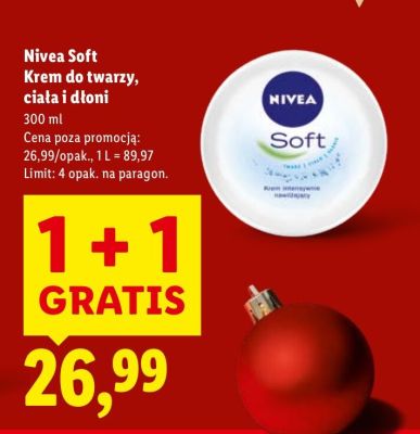 Krem do twarzy, ciała i dłoni Soft promocja w Lidl