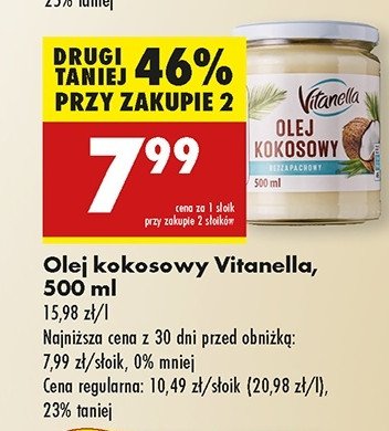 Olej kokosowy Vitanella promocja