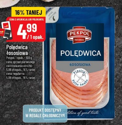 Poledwica łososiowa Pekpol promocja w POLOmarket
