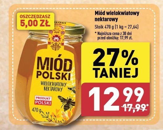 Mi贸d z polskich pasiek wielokwiatowy nektarowy promocja
