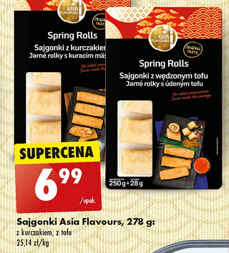 Sajgonki z wędzonym tofu Asia flavours promocja