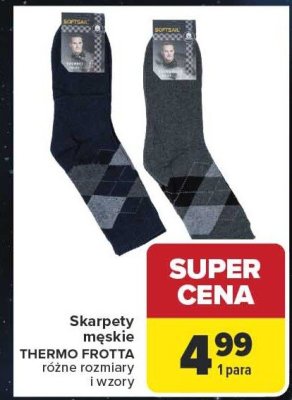 Skarpety męskie, różne rozmiary i wzory promocja w Carrefour