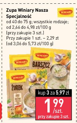 Żurek instant Winiary ekspresowa zupa promocja