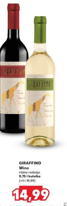 Wino GIRAFFINO promocja w Kaufland