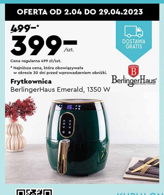 Frytownica emerald 1350 w Berlinger haus promocja