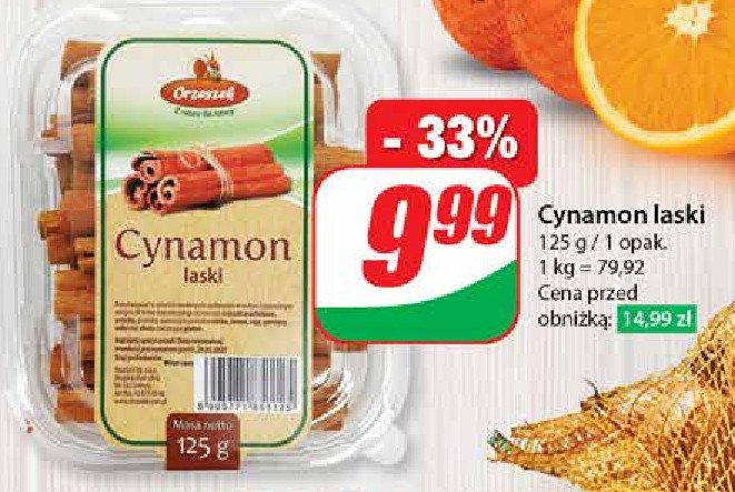 Cynamon laski Orzeszek promocja w Dino