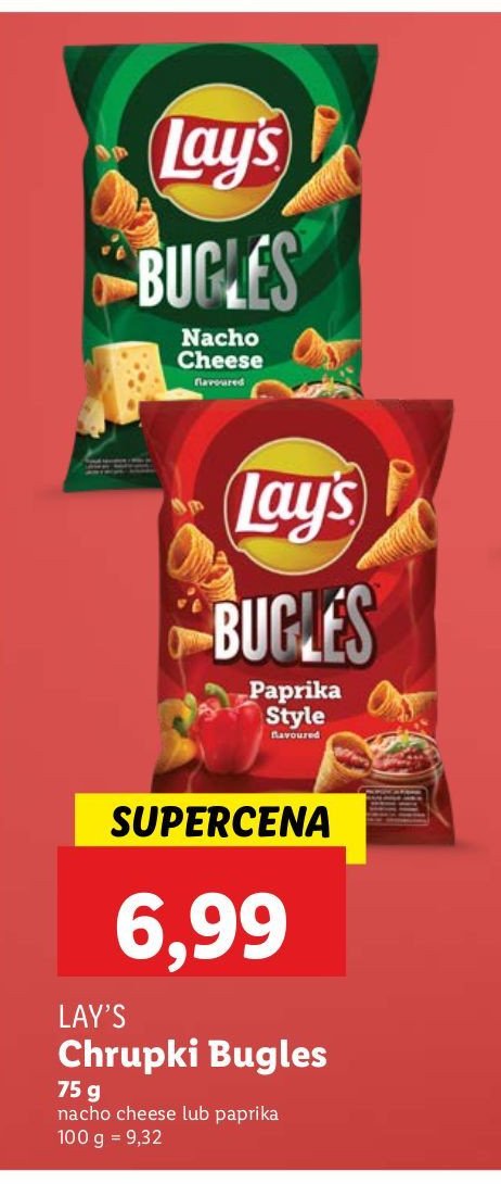 Chipsy papryka Lay's bugles promocja