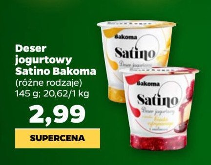 Deser browni czereśniowo-wiśniowe Bakoma satino promocja w Netto