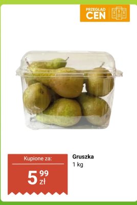 Gruszka 1 kg promocja w Dino
