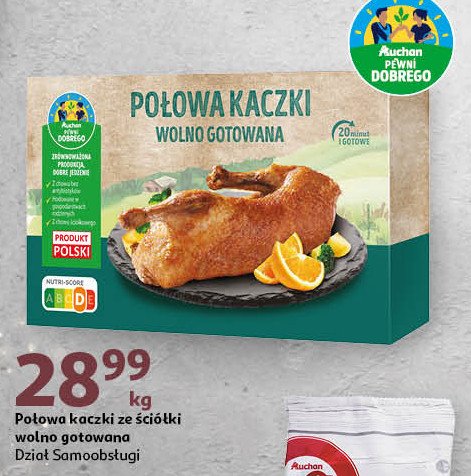 Połowa kaczki wolno gotowana Auchan pewni dobrego promocja