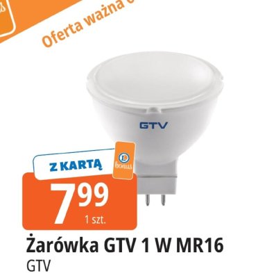 Żarówka GTV 1 W MR16 promocja w Leclerc