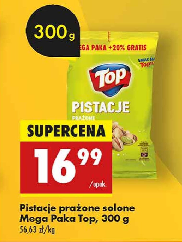 Pistacje prażone solone Top promocja