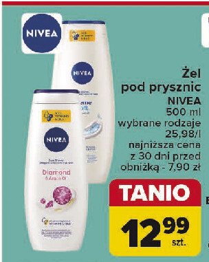 Żel pod prysznic care & diamond (diamond touch) Nivea promocja