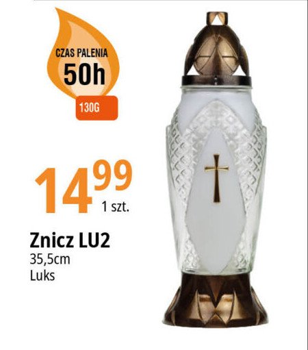 Znicz krzyżyk lu2 50h Luks promocja w Leclerc