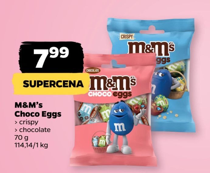 Jajka czekoladowe M&m's choco eggs promocja