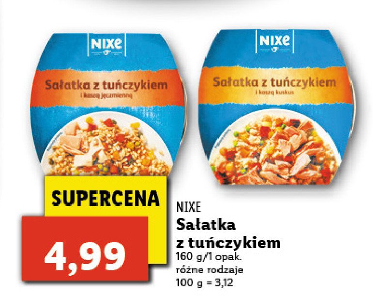 Sa艂atka z tu艅czykiem z kasz膮 kuskus Nixe promocja
