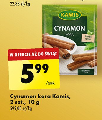 Cynamon kora Kamis specialite promocja w Biedronka