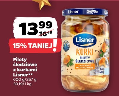 Filety śledziowe z kurkami  promocja w Netto