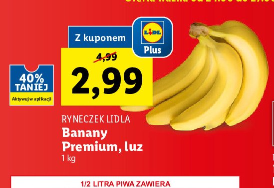 Banany Ryneczek lidla promocja