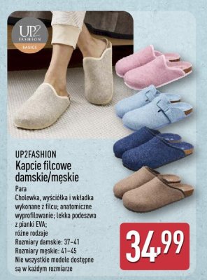 Kapcie filcowe damskie promocja w Aldi