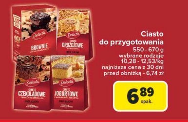 Ciasto jogurtowe Delecta promocja w Carrefour