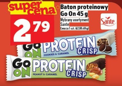Baton proteinowy Go On 45 g Sante promocja w TOPAZ