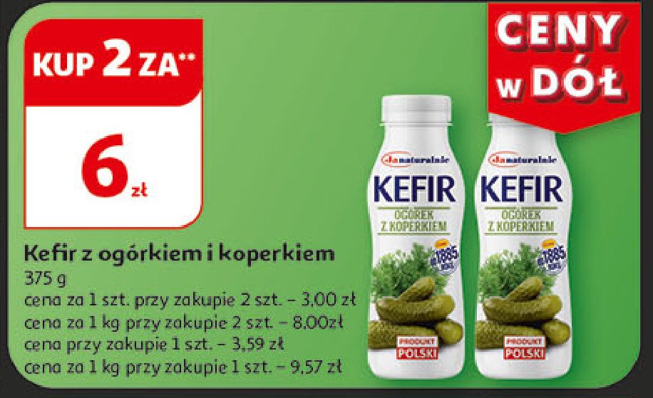 Kefir z ogórkiem i koperkiem Janaturalnie promocja