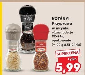 Czosnek - młynek Kotanyi promocja w Kaufland