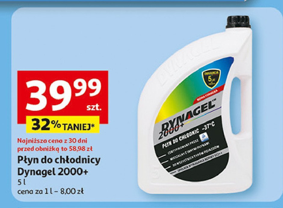 P艂yn do ch艂odnic 2000 -37 c Dynagel promocja