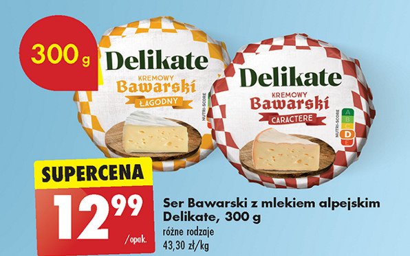 Ser bawarski z mlekiem alpejskim kremowy Delikate promocja