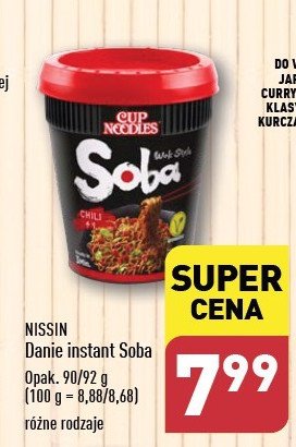 Danie chilli NISSIN SOBA promocja w Aldi