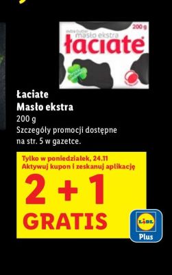 Masło Łaciate ekstra promocja w Lidl