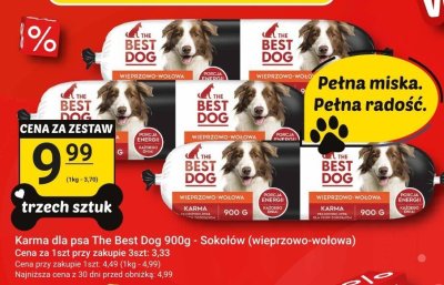 Karma dla psa The Best Dog wieprzowo-wo艂owa promocja