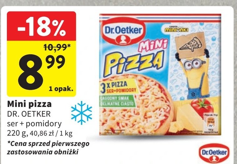 Pizza mini minionki Dr. oetker promocja