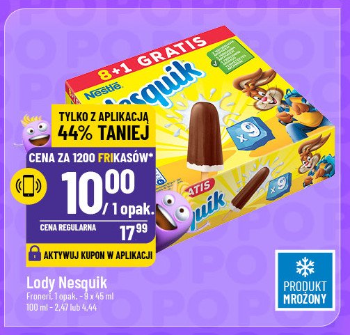 Lody kakaowo-waniliowe Nesquik promocja w POLOmarket