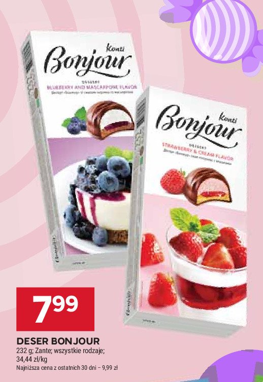 Bombonierka borówka z marcepanem Bonjour souffle promocja