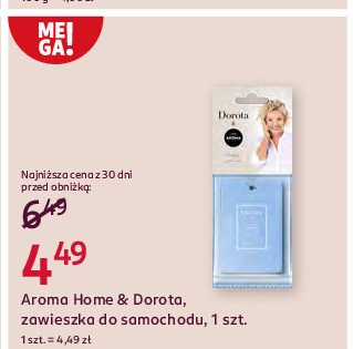 Zawieszka do samochodu świeże pranie Aroma home & dorota promocja w Rossmann