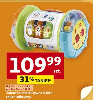 Zabawka interaktywna VTech, roller Odkrywcy promocja w Auchan