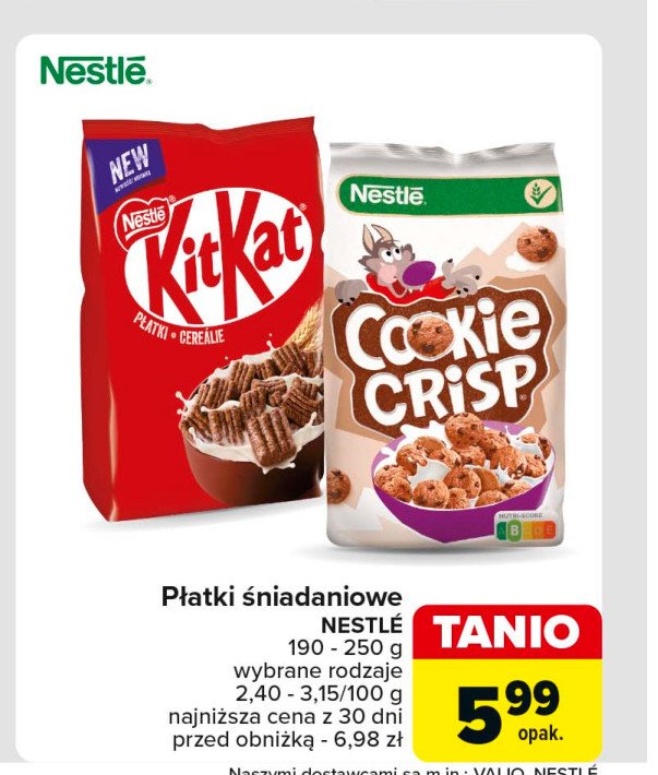 Płatki śniadaniowe Cookie crisp promocja