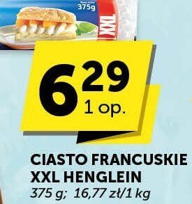 Ciasto francuskie MK Henglein promocja w Groszek