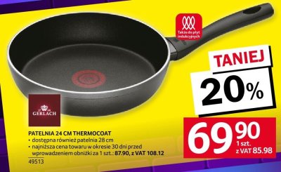 Patelnia Gerlach PATELNIA 24 CM THERMOCOAT promocja w Selgros
