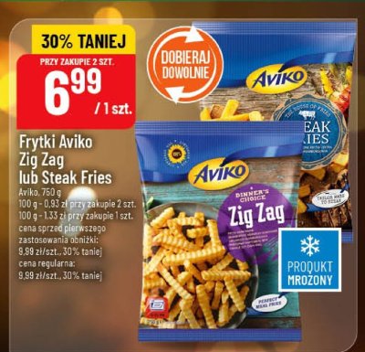 Frytki Aviko Zig Zag lub Steak Fries promocja w POLOmarket