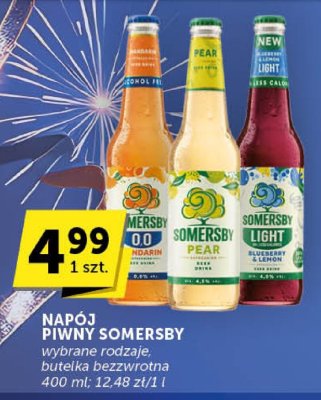Napój piwny Somersby wybrane rodzaje butelka bezwrotna promocja w ABC