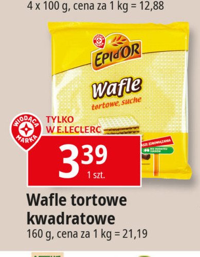 Wafle tortowe Wiodąca marka epi d'or promocja