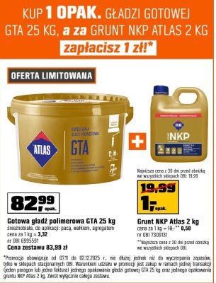 Gotowa masa polimerowa GTA 25 kg promocja w OBI