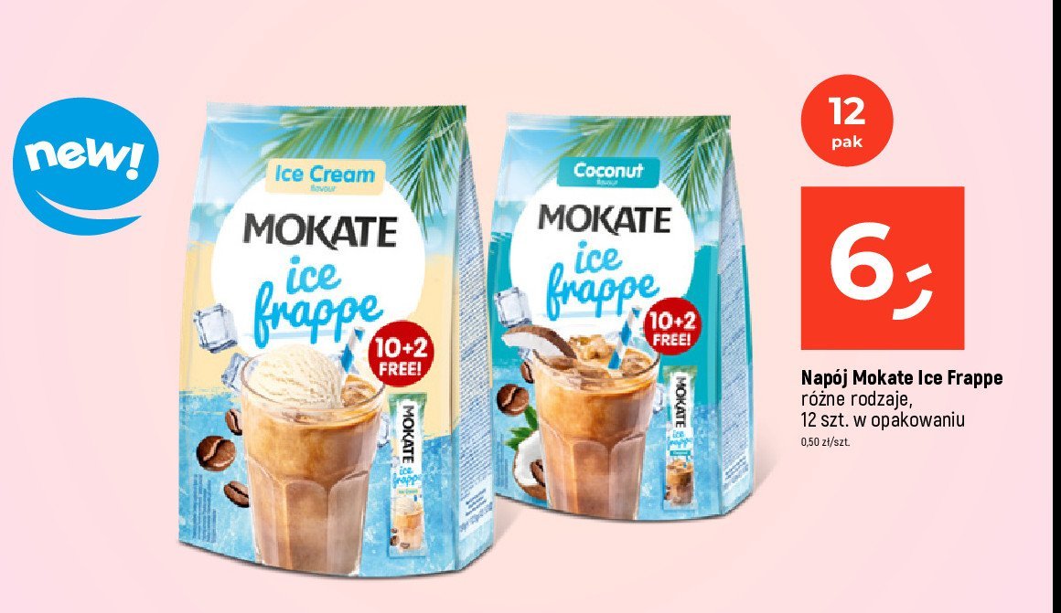 Kawa coconut Mokate ice frappe promocja